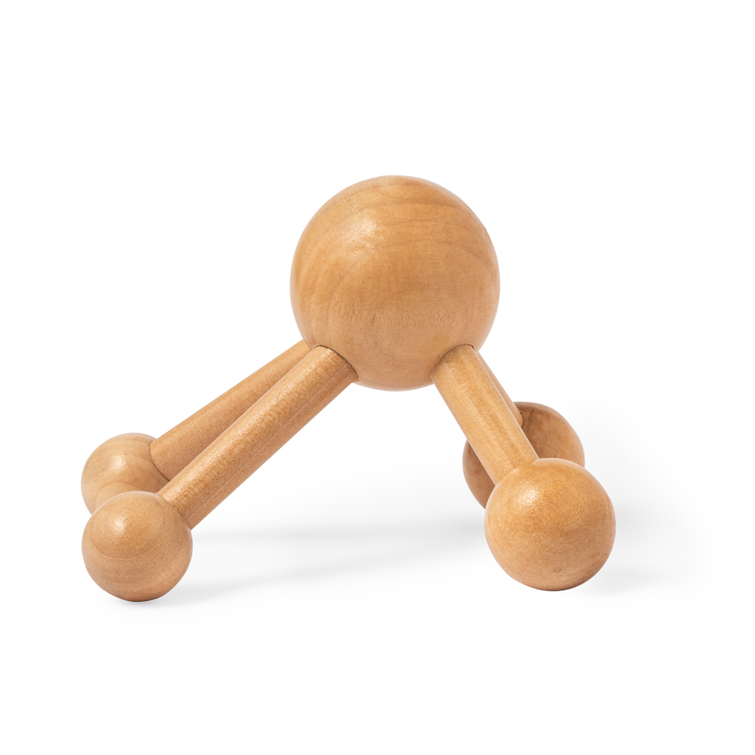 Masajeador personalizado Avati de madera con cuatro bolas - Otros cuidado personal - Regalo Promocional Personalizado - imagen 3