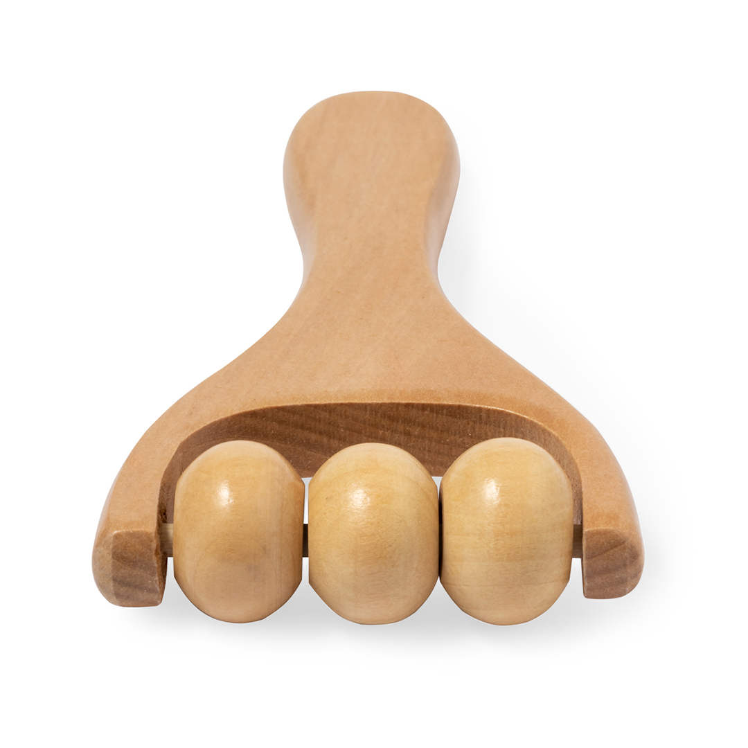 Masajeador personalizado Echem de madera con tres rodillos - Otros cuidado personal - Regalo Promocional Personalizado - imagen 3