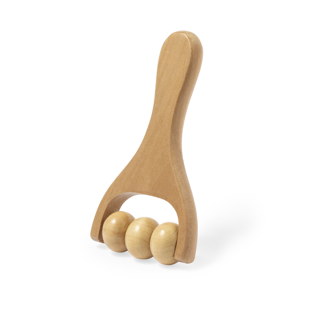 Masajeador personalizado Echem de madera con tres rodillos - Otros cuidado personal - Regalo Promocional Personalizado