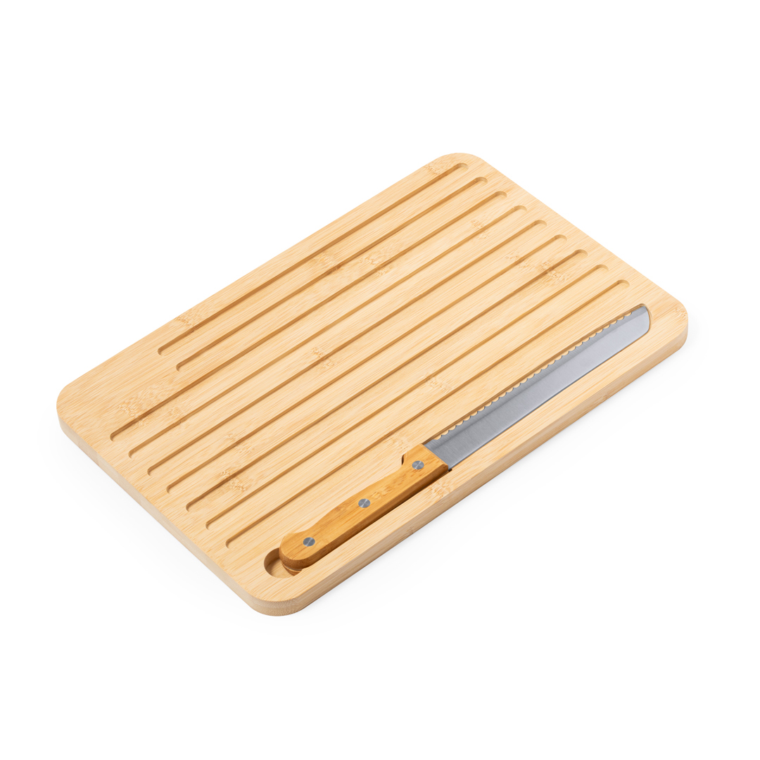 Tabla de bambú personalizada Myoria con cuchillo incluido - Tablas de corte - Regalo Promocional Personalizado - imagen 3