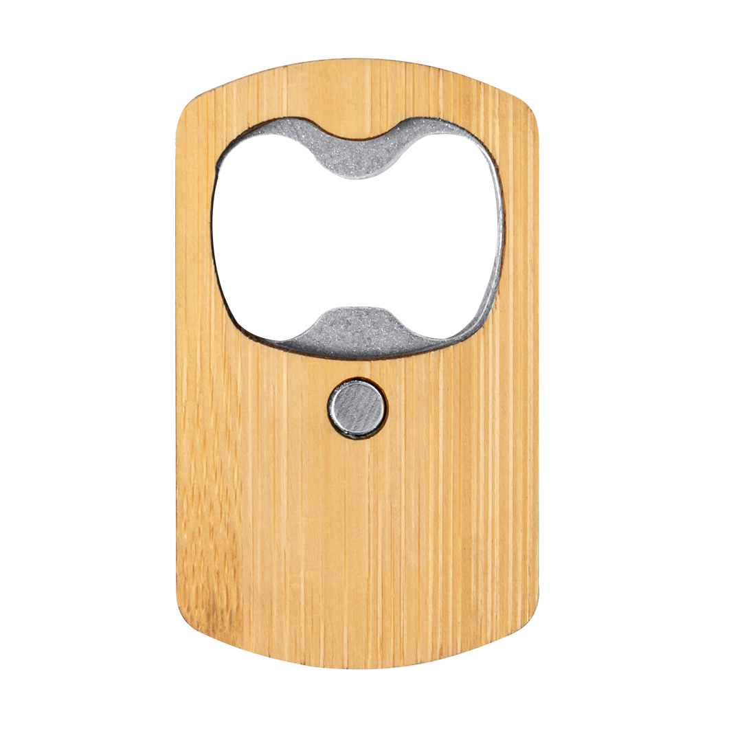 Abridor Strol de bambú con imán - Imanes personalizados - Regalo Promocional Personalizado - vista alternativa