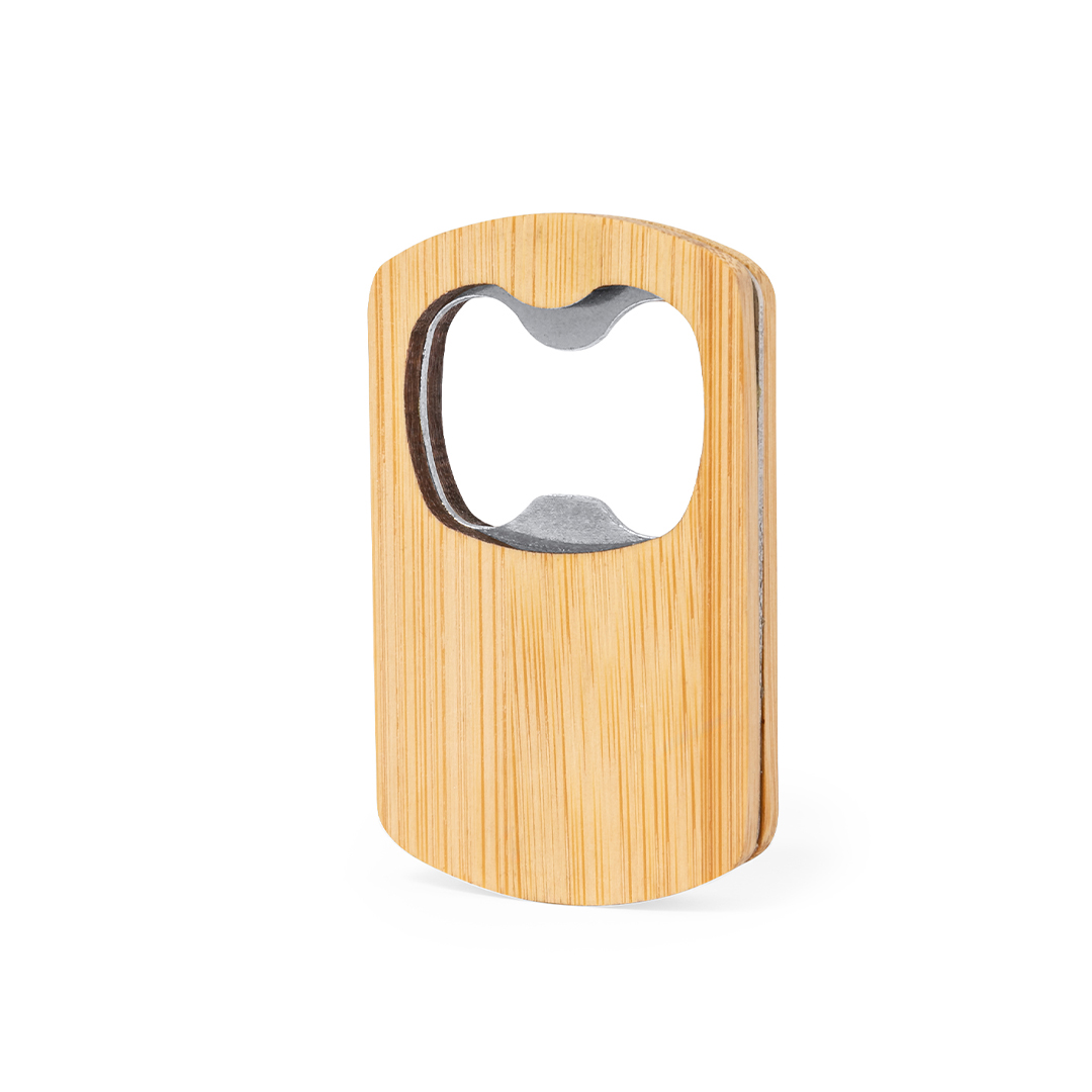 Abridor Strol de bambú con imán - Imanes personalizados - Regalo Promocional Personalizado