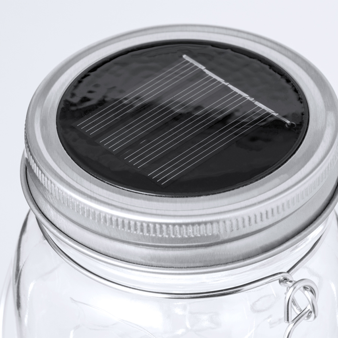 Lámpara personalizada Rodina tarro solar de cristal con 20 LEDs - Tecnología - Regalo Promocional Personalizado - imagen 3
