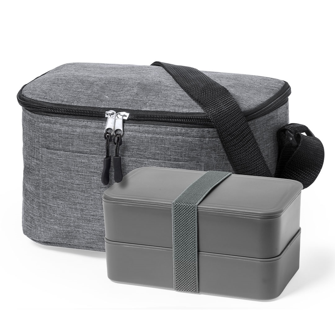 Nevera personalizada Glaxia de RPET con fiambrera y cubiertos - Verano - Regalo Promocional Personalizado