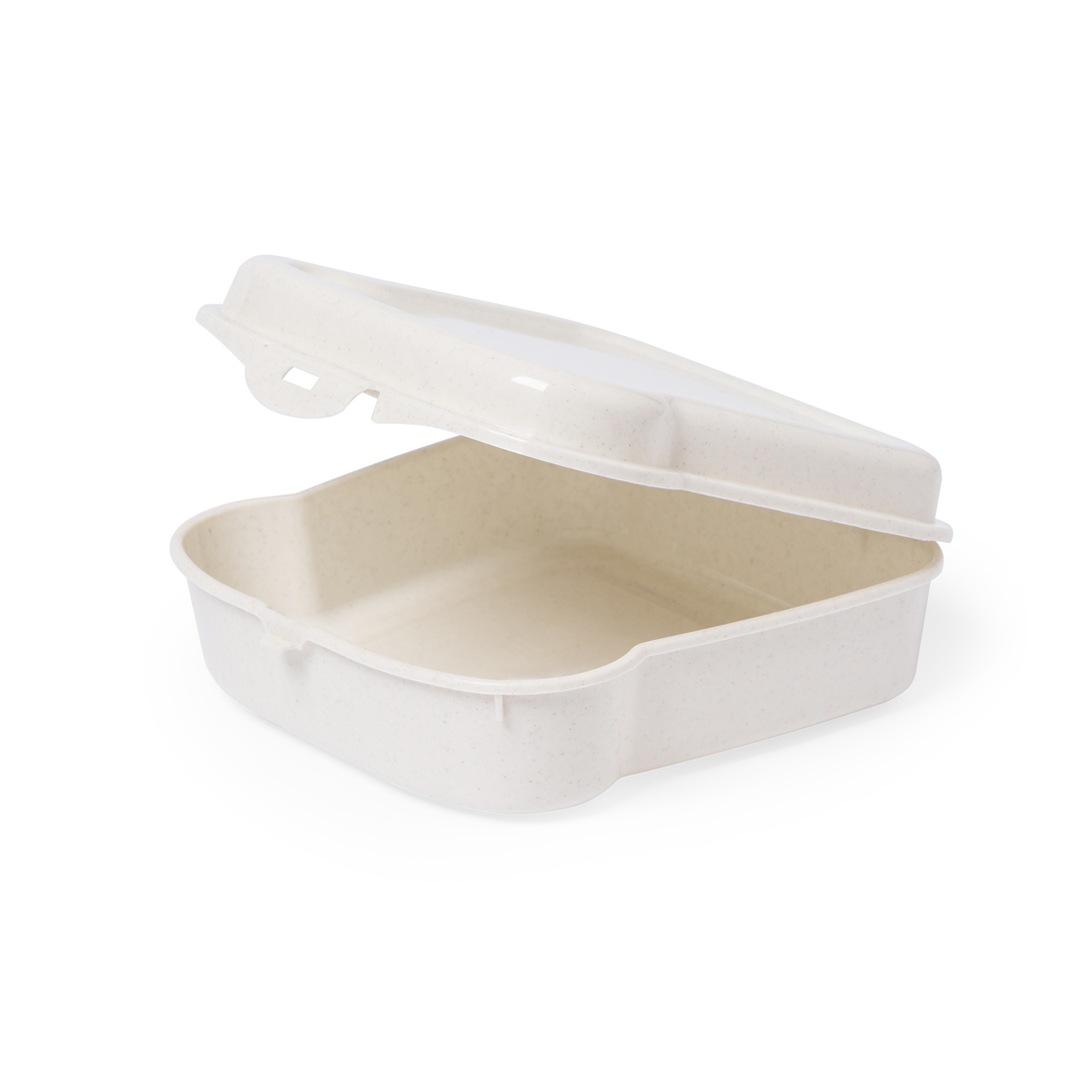 Fiambrera para sandwich personalizada Tixor de 450ml color natural - Viaje - Regalo Promocional Personalizado - vista alternativa