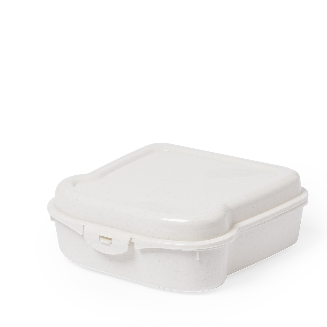 Fiambrera para sandwich personalizada Tixor de 450ml color natural - Viaje - Regalo Promocional Personalizado