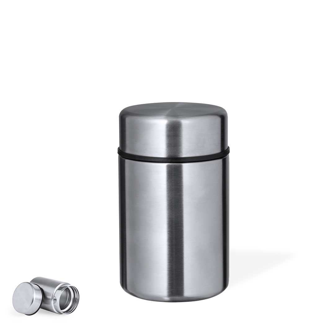 Fiambrera personalizada Zanka de doble pared acero inox de 600ml - Viaje - Regalo Promocional Personalizado