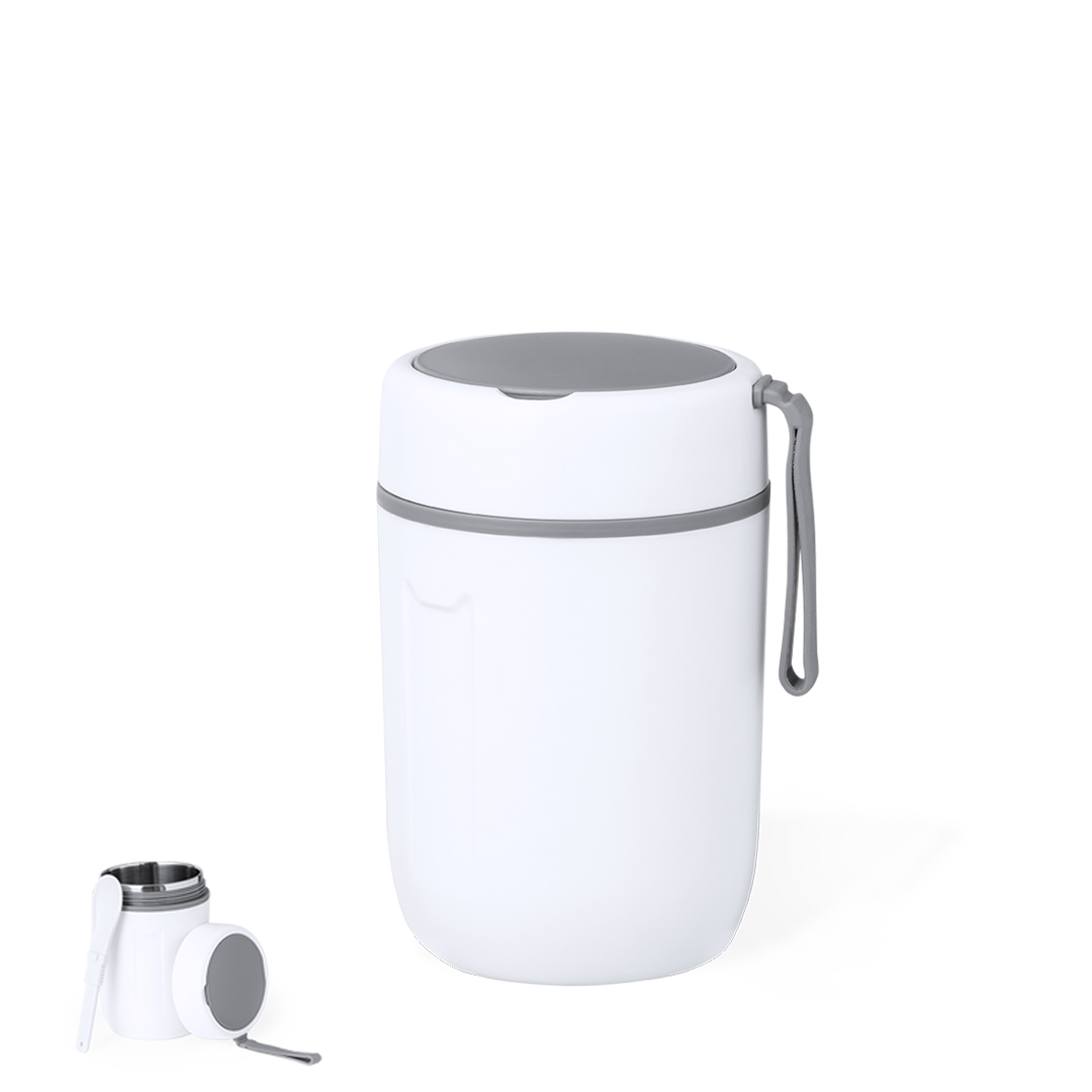 Fiambrera personalizada Reuteman de doble pared acero inox y PP - Viaje - Regalo Promocional Personalizado