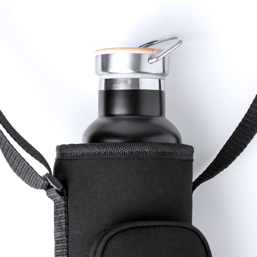 Portabidón personalizado Rafle de soft shell hasta 1,5L con bolsillos cremallera - Tazas y botellas - Regalo Promocional Personalizado - imagen 4