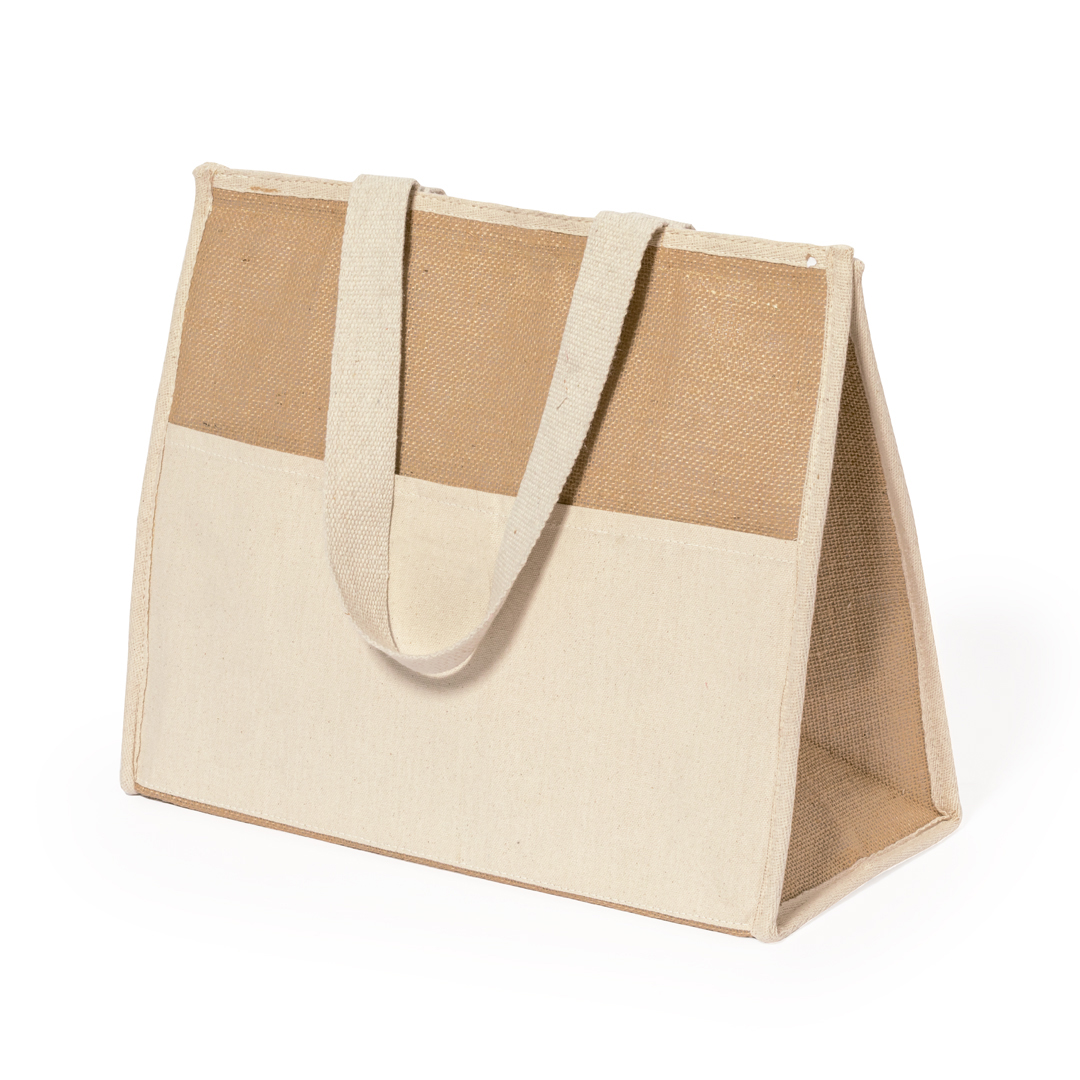 Bolsa personalizada Nevera Presli de algodón y yute - Verano - Regalo Promocional Personalizado - vista alternativa
