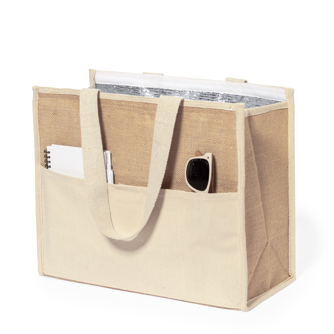 Bolsa personalizada Nevera Presli de algodón y yute - Verano - Regalo Promocional Personalizado - imagen 3
