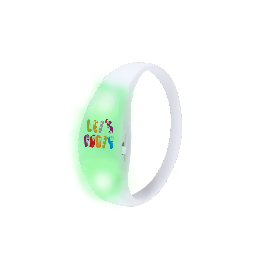 Pulsera de silicona personalizada Sedoria con luces LEDs - Pulseras personalizadas - Regalo Promocional Personalizado