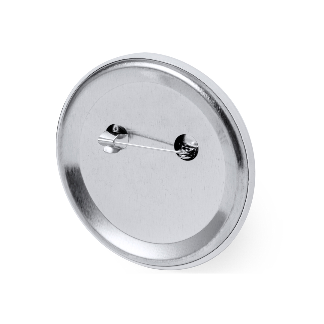 Pin personalizado Varek blanco gran tamaño con imperdible - Pins personalizados - Regalo Promocional Personalizado - vista alternativa