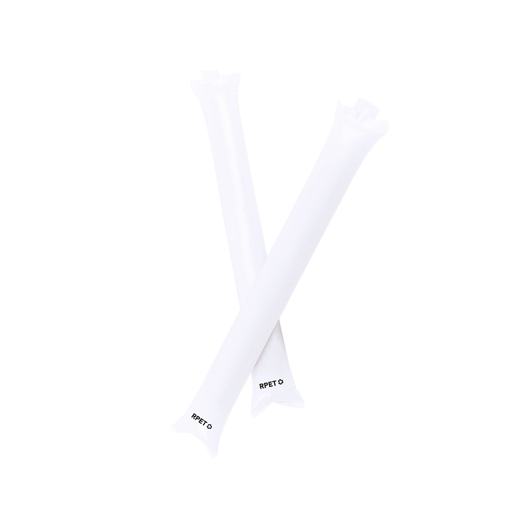 Bastoms Viorix aplaudidores RPET blanco sostenible - Eventos y congresos - Regalo Promocional Personalizado
