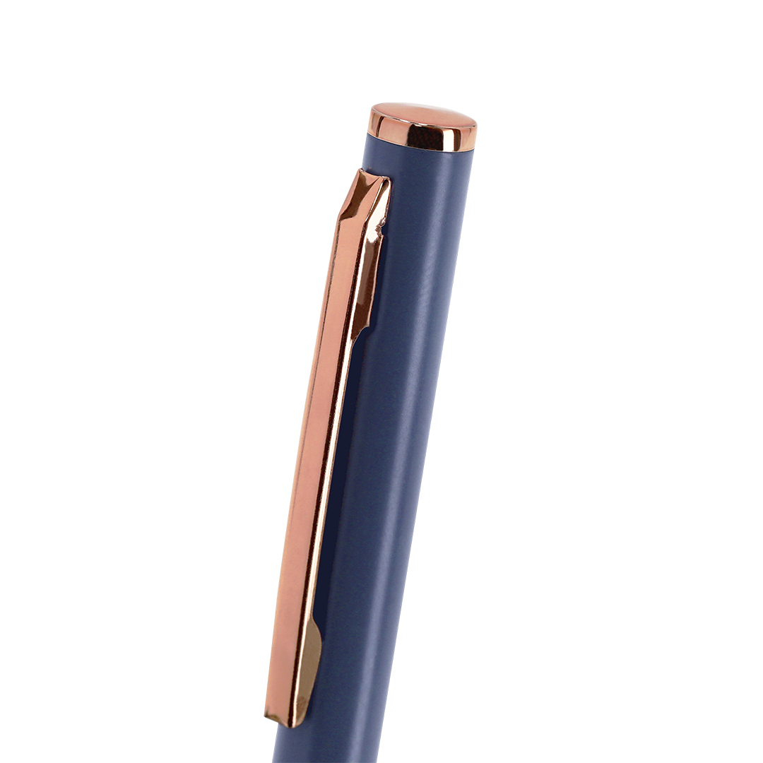 Bolígrafo personalizado Noril de aluminio mate con detalles cobre - Oficina - Regalo Promocional Personalizado - vista alternativa