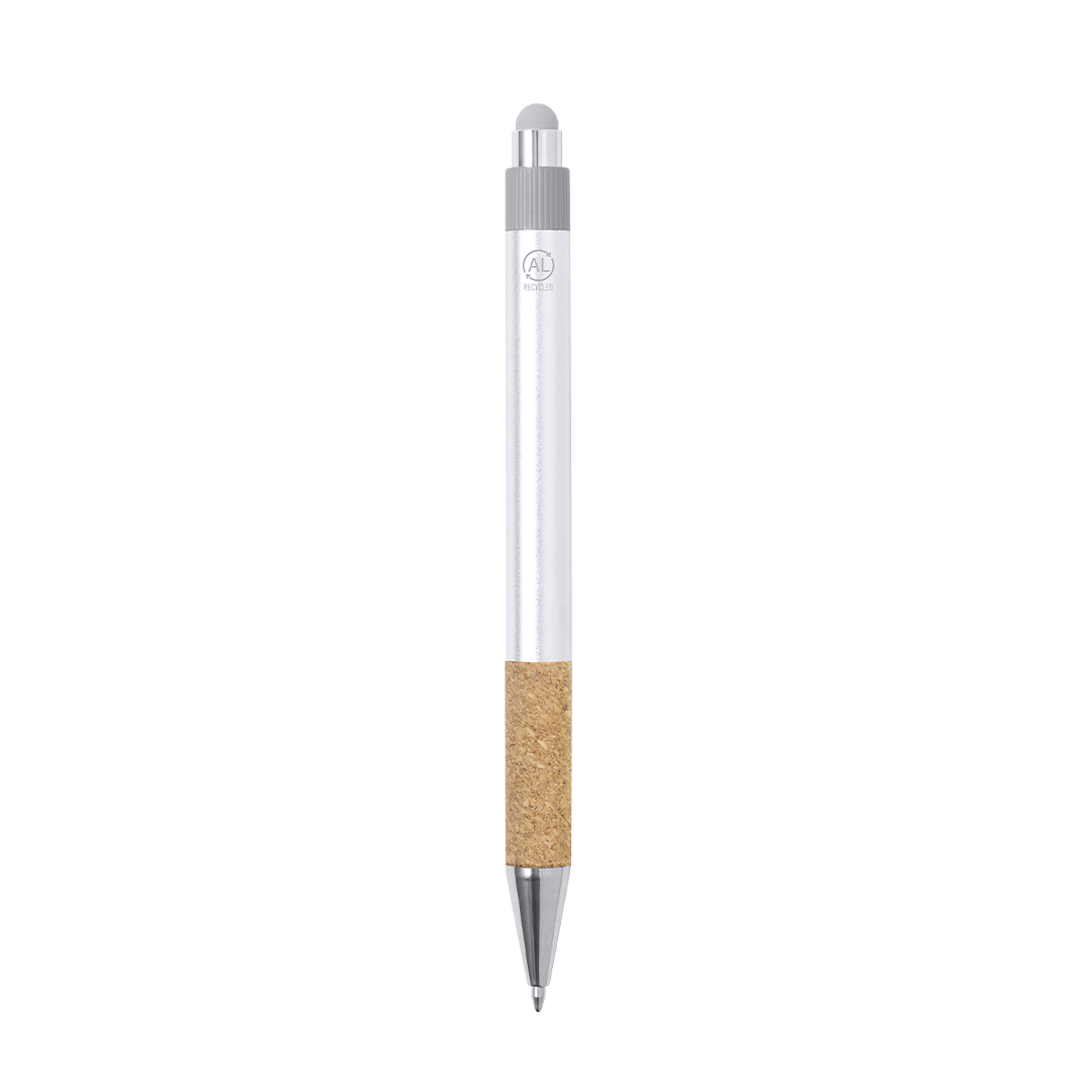 Bolígrafo puntero elegante personalizado Fobox de corcho y aluminio reciclado GRS - Oficina - Regalo Promocional Personalizado - vista alternativa