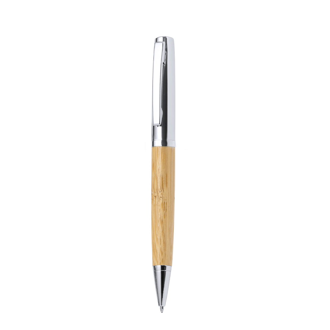 Set personalizado Jarviner bolígrafo y tarjetero de bambú metálico - Set de escritura personalizados - Regalo Promocional Personalizado - imagen 3