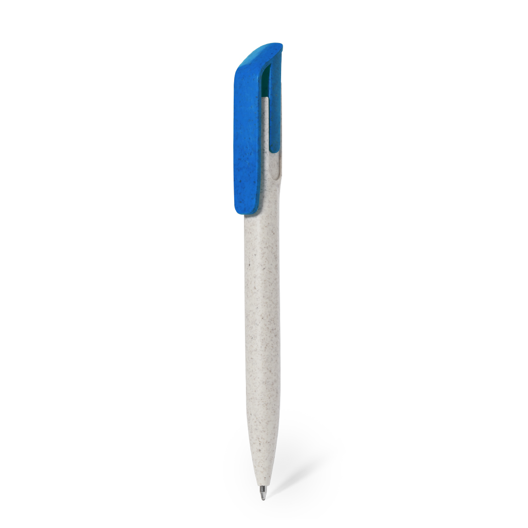 Bolígrafo personalizado práctico Latif de caña de trigo natural - Oficina - Regalo Promocional Personalizado