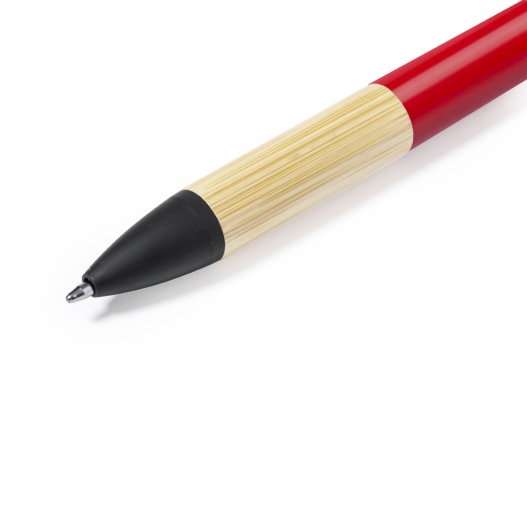 Bolígrafo puntero práctico personalizado Milok de bambú con 3 tintas - Oficina - Regalo Promocional Personalizado - imagen 3