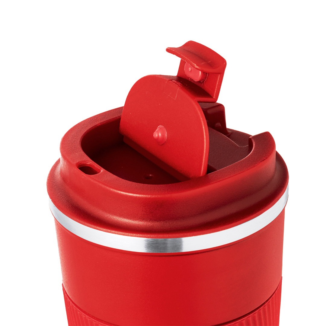 Vaso térmico personalizado Drury de acero inox mate con silicona de 400ml - Termos personalizados - Regalo Promocional Personalizado - vista alternativa