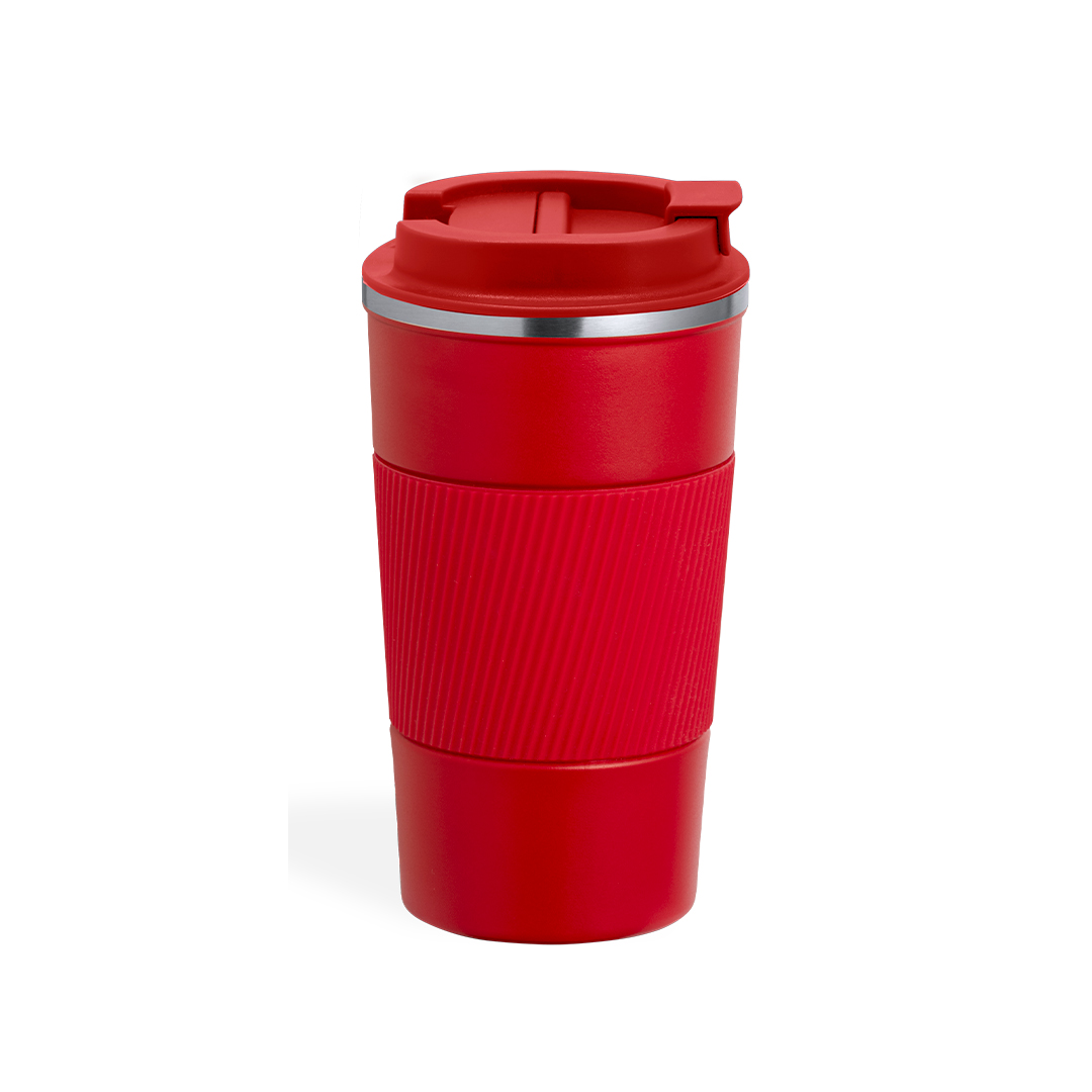 Vaso térmico personalizado Drury de acero inox mate con silicona de 400ml - Termos personalizados - Regalo Promocional Personalizado - imagen 3
