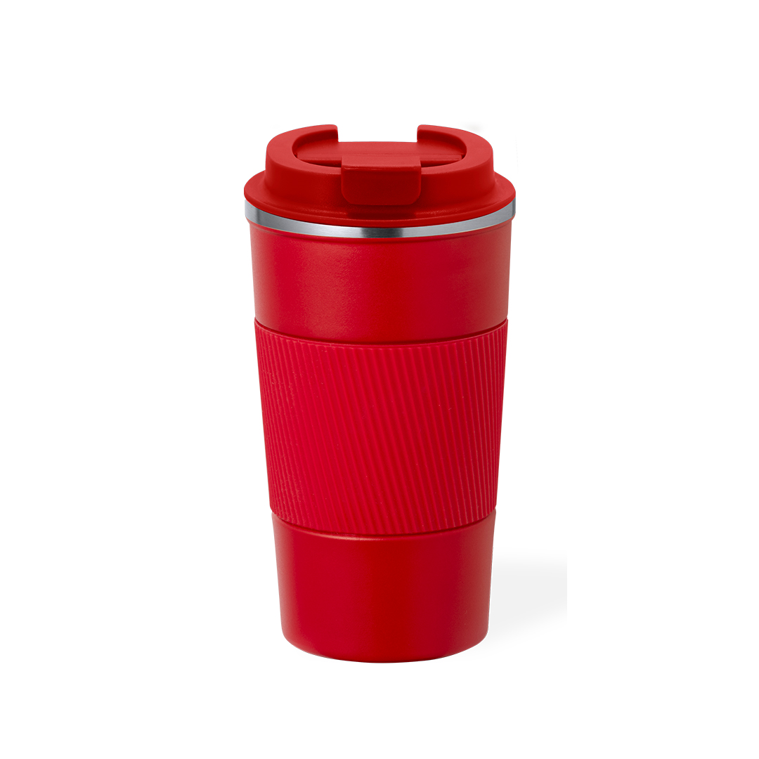 Vaso térmico personalizado Drury de acero inox mate con silicona de 400ml - Termos personalizados - Regalo Promocional Personalizado - imagen 4