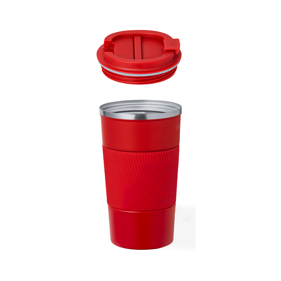 Vaso térmico personalizado Drury de acero inox mate con silicona de 400ml - Termos personalizados - Regalo Promocional Personalizado - imagen 6