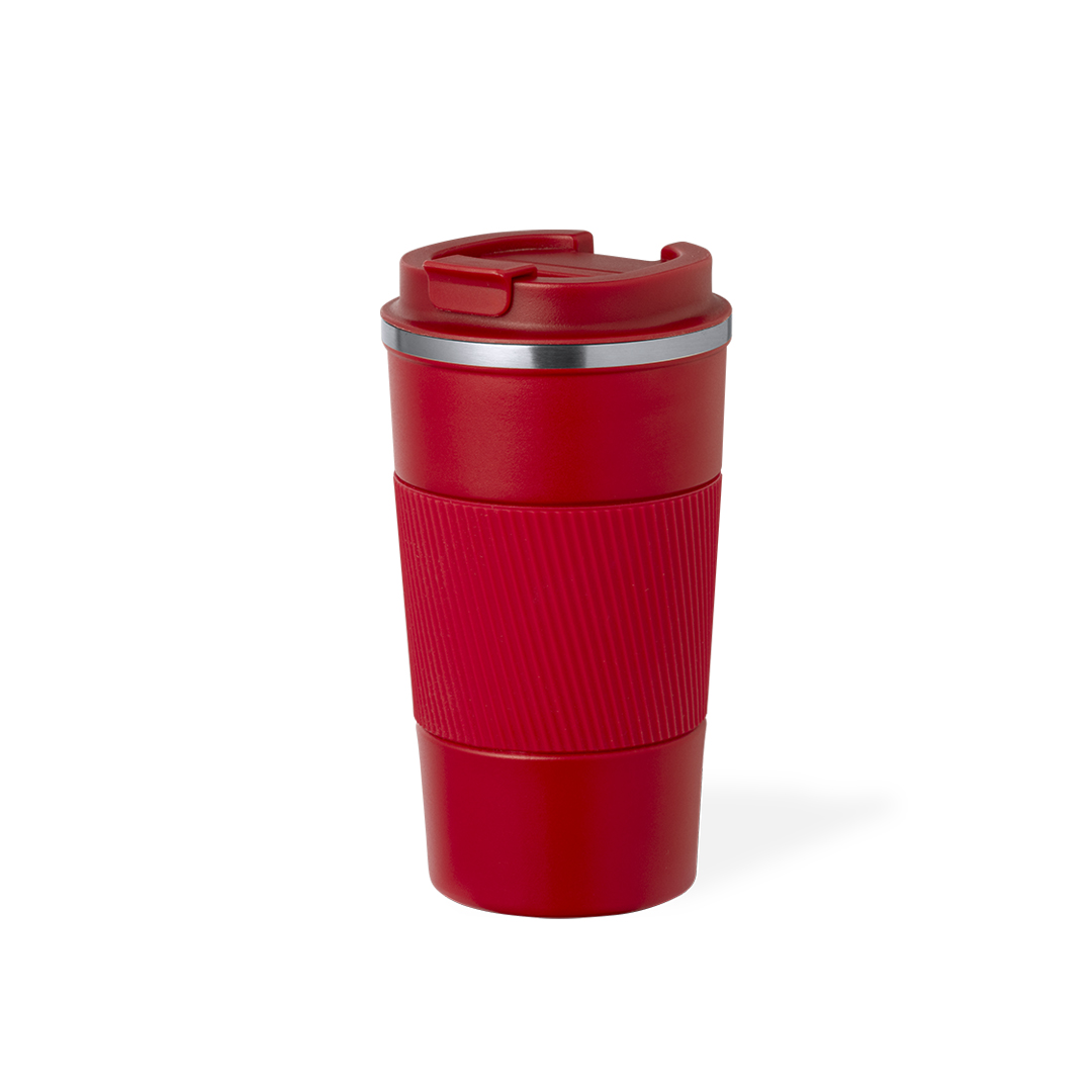 Vaso térmico personalizado Drury de acero inox mate con silicona de 400ml - Termos personalizados - Regalo Promocional Personalizado