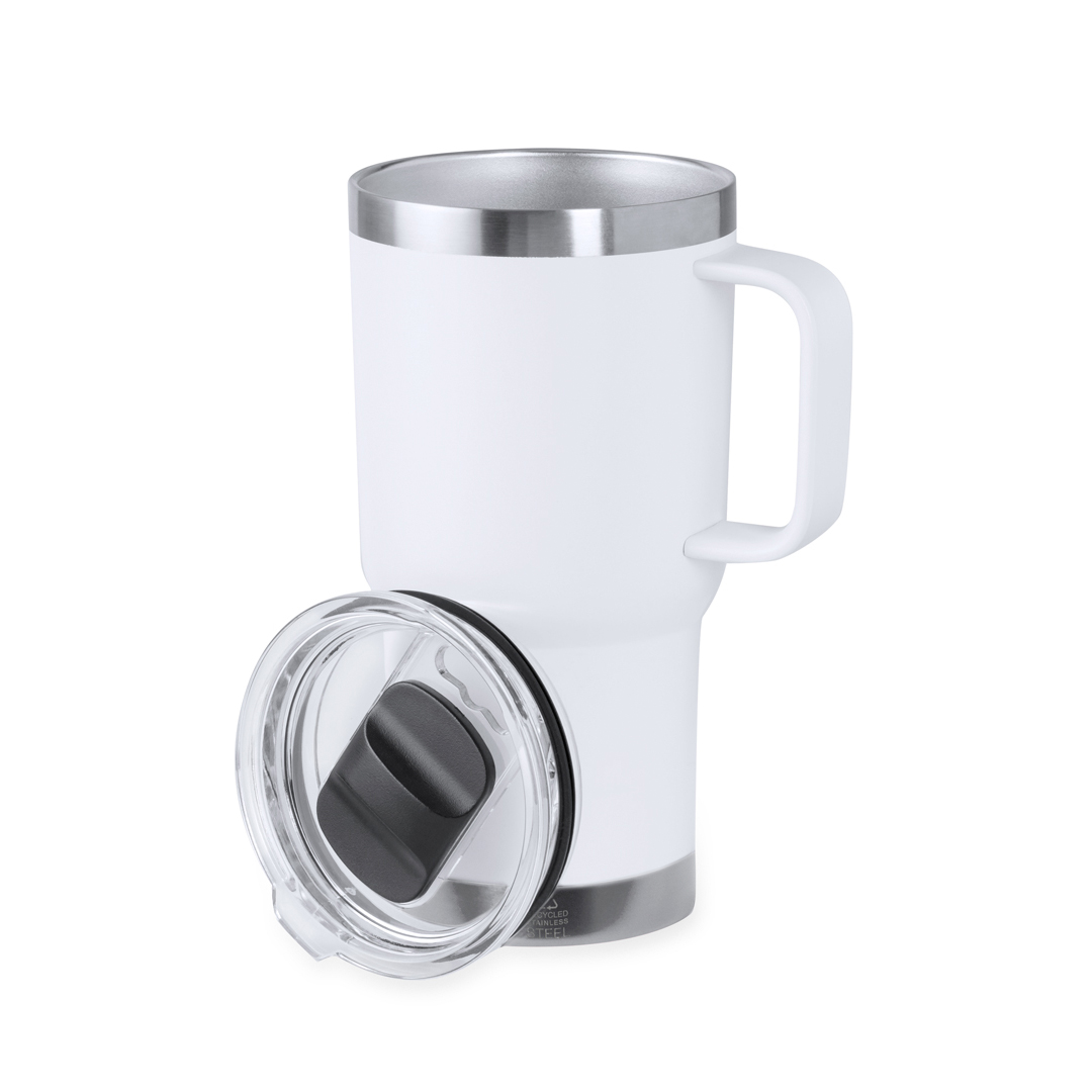Taza térmica personalizada Paster de acero inox reciclado de 600ml - Tazas y vasos personalizados - Regalo Promocional Personalizado - vista alternativa