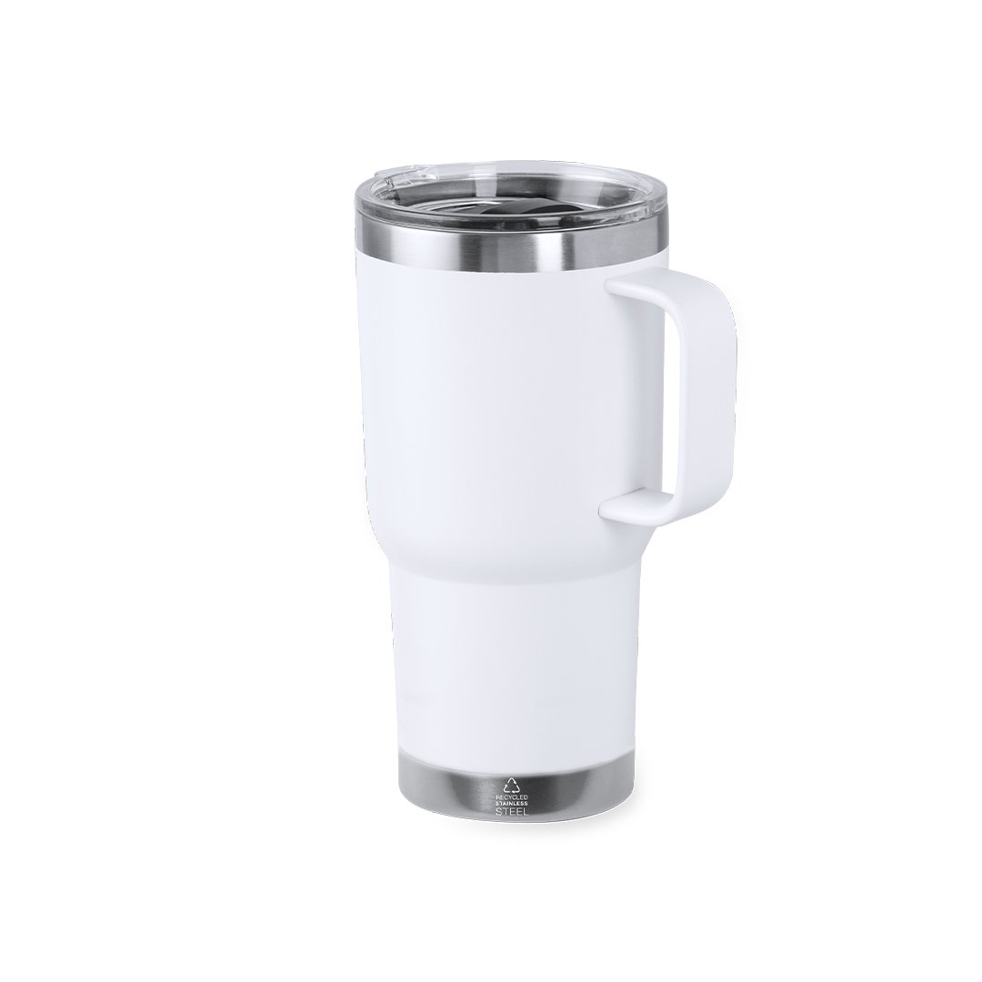 Taza térmica personalizada Paster de acero inox reciclado de 600ml - Tazas y vasos personalizados - Regalo Promocional Personalizado
