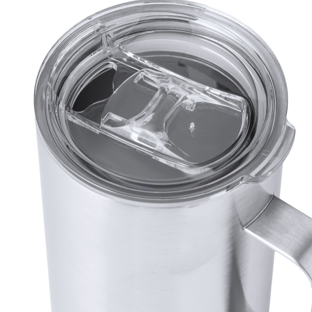 Taza térmica personalizada Frilan de acero inox reciclado con corcho de 450ml - Tazas y vasos personalizados - Regalo Promocional Personalizado - vista alternativa