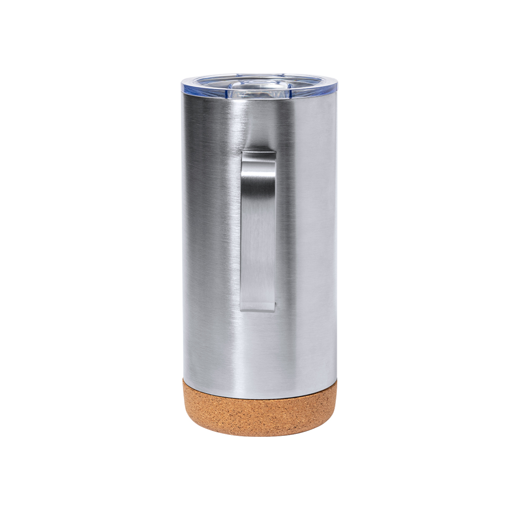 Taza térmica personalizada Frilan de acero inox reciclado con corcho de 450ml - Tazas y vasos personalizados - Regalo Promocional Personalizado - imagen 4