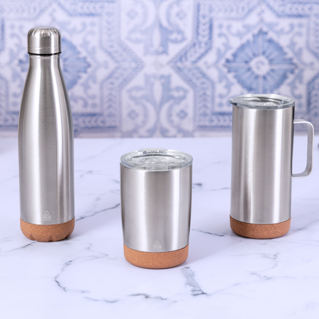 Taza térmica personalizada Frilan de acero inox reciclado con corcho de 450ml - Tazas y vasos personalizados - Regalo Promocional Personalizado - imagen 9