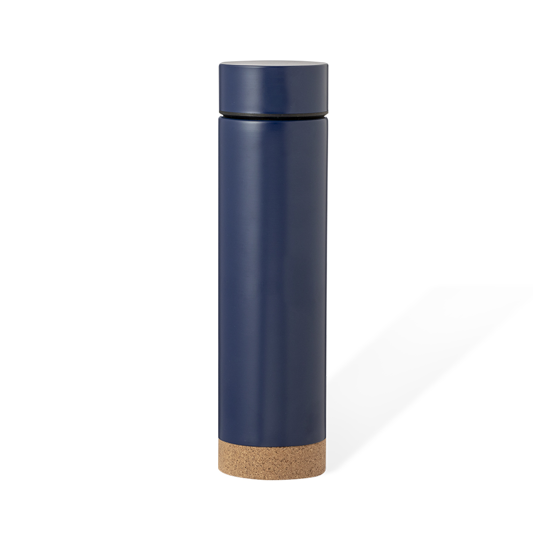 Termo de acero inox con base de corcho personalizado Dantek de 470ml - Termos personalizados - Regalo Promocional Personalizado