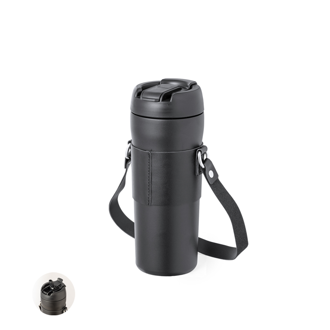 Bidón personalizado Térmico Matner de 700ml con dosificador y boquilla para pajita - Termos personalizados - Regalo Promocional Personalizado