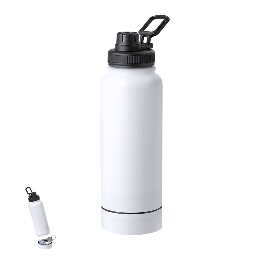 Bidón personalizado Térmico Wankex de 1 litro con dosificador y compartimento en base - Termos personalizados - Regalo Promocional Personalizado