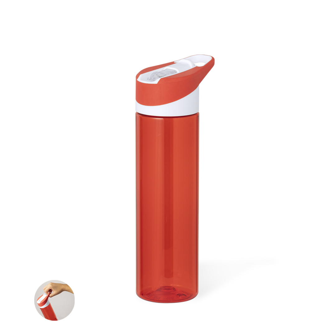 Bidón Laudon 600ml RPET pajita asa brillante - Tazas y botellas - Regalo Promocional Personalizado