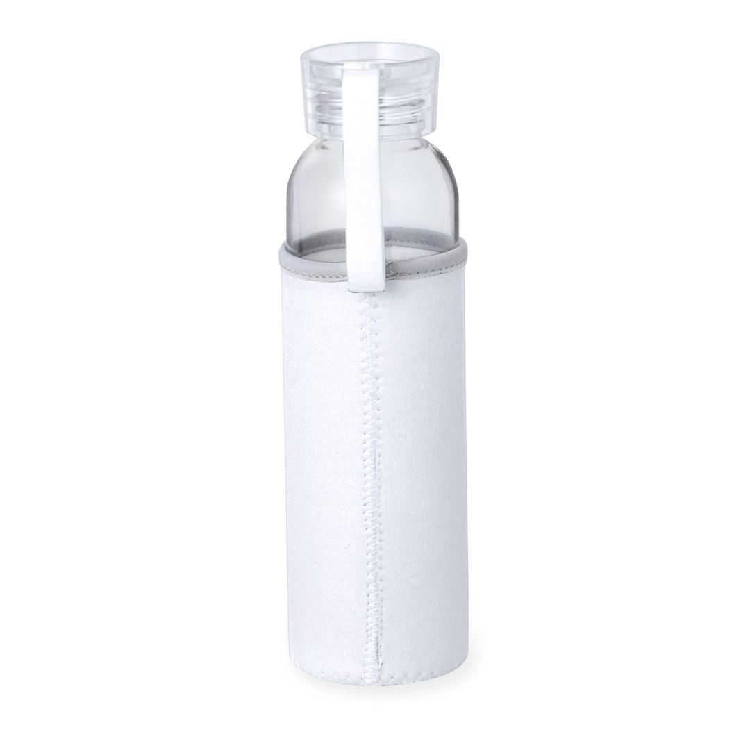 Bidón personalizado Venen de 500ml en cristal con asa de silicona y funda soft shell - Tazas y botellas - Regalo Promocional Personalizado - vista alternativa