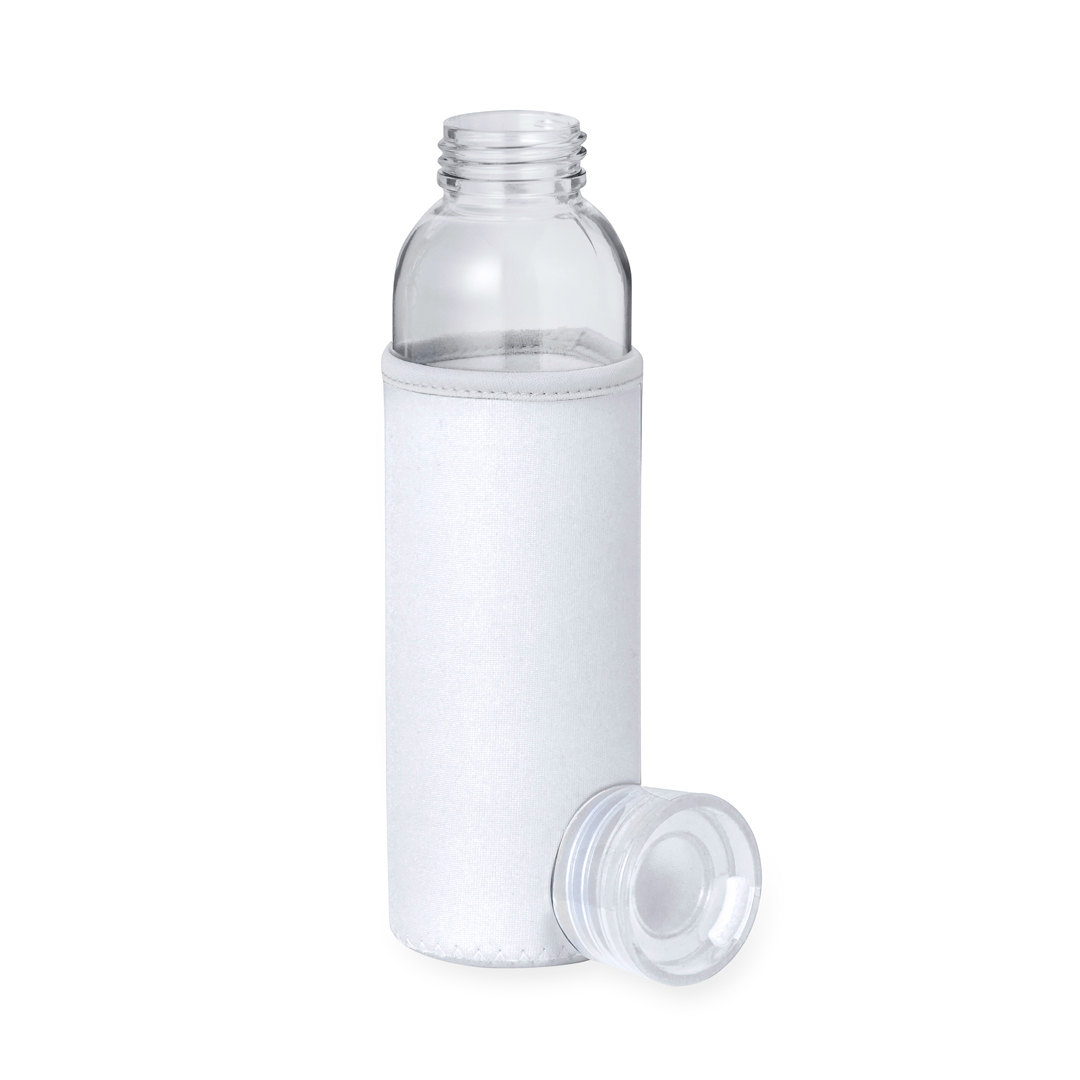 Bidón personalizado Venen de 500ml en cristal con asa de silicona y funda soft shell - Tazas y botellas - Regalo Promocional Personalizado - imagen 4