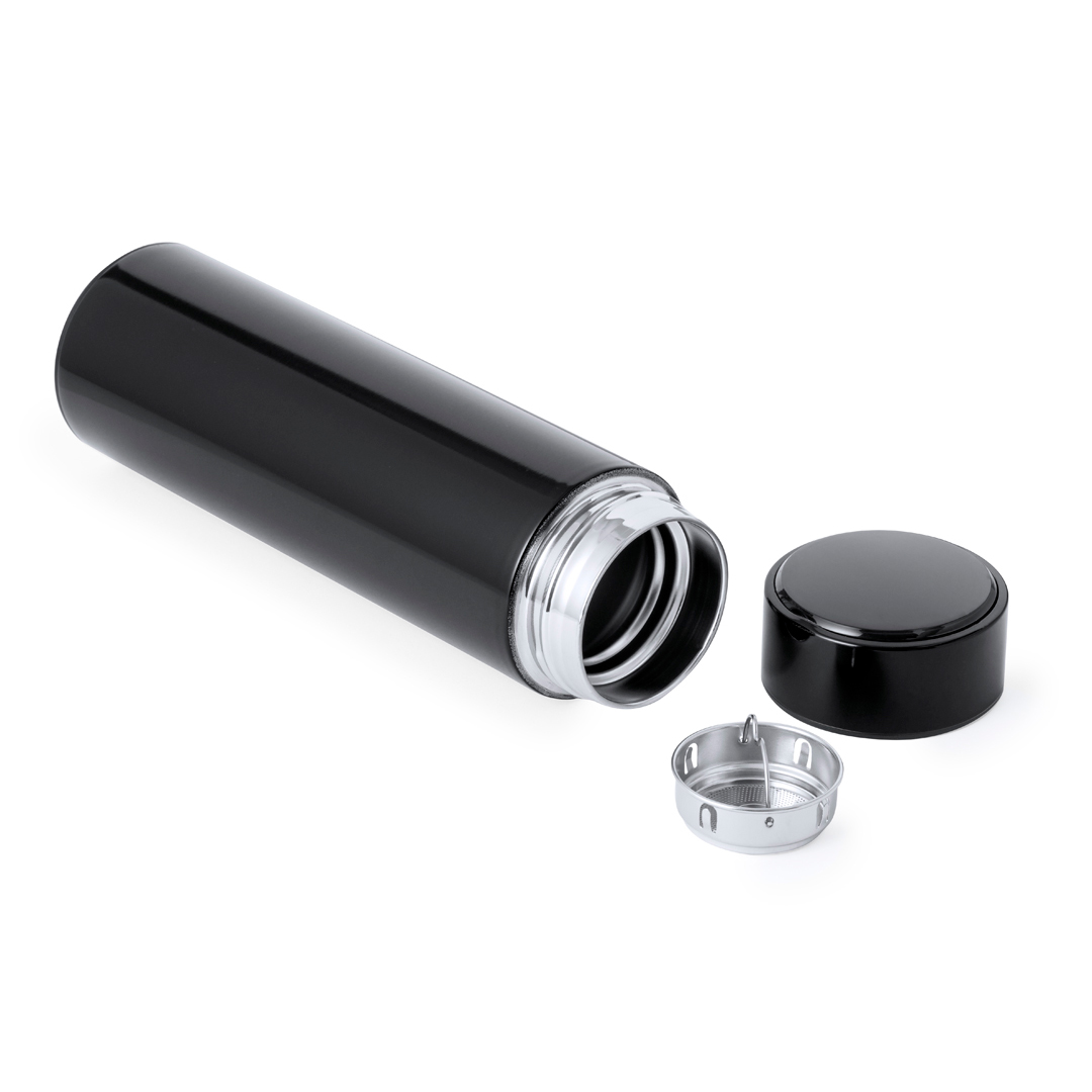 Termo de acero inox con medidor táctil personalizado Sutung  de 450ml