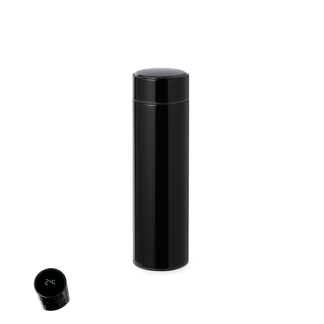 Termo de acero inox con medidor táctil personalizado Sutung  de 450ml - Termos personalizados - Regalo Promocional Personalizado