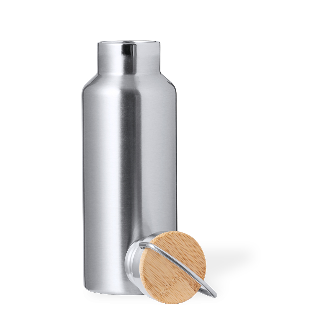 Set personalizado Debris bidón y vaso térmico de acero inox bambú - Tazas y vasos personalizados - Regalo Promocional Personalizado - imagen 4