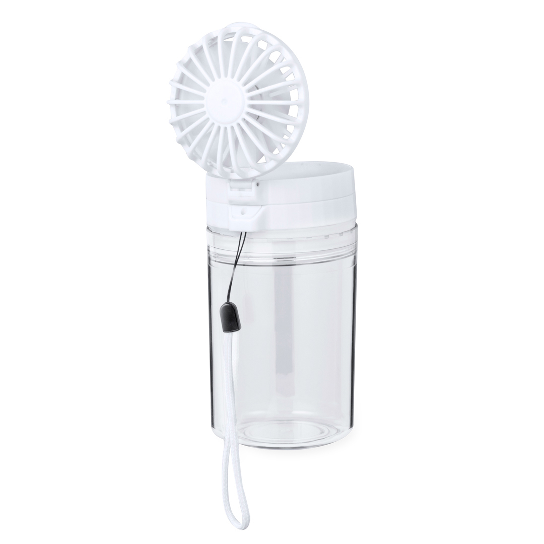 Bidón personalizado Ventilador Zexen de 350ml en Tritan con ventilador regulable y batería 1200mAh