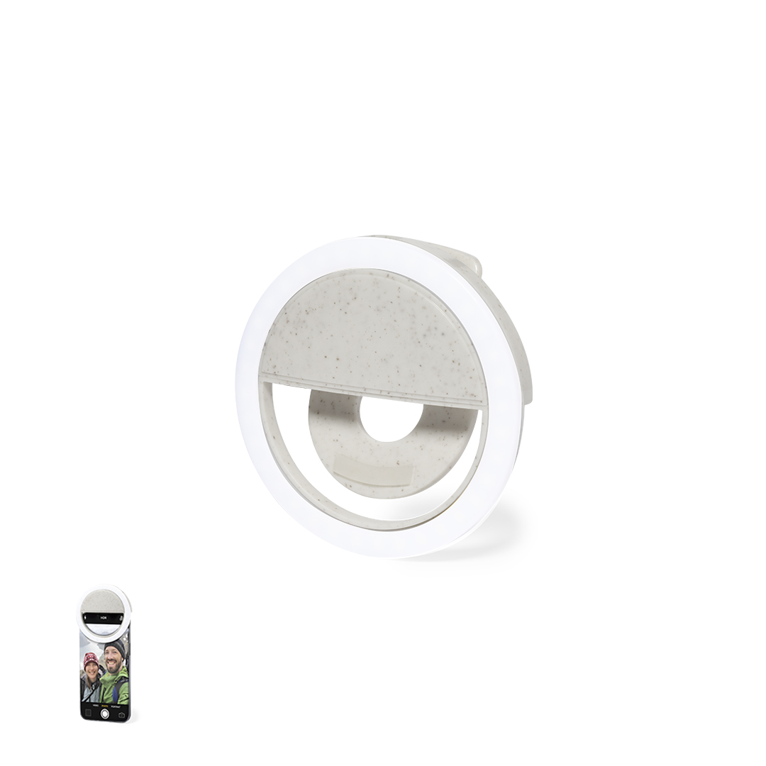 Anillo Luz Traxo caña trigo 36 LEDs sostenible - Tecnología - Regalo Promocional Personalizado
