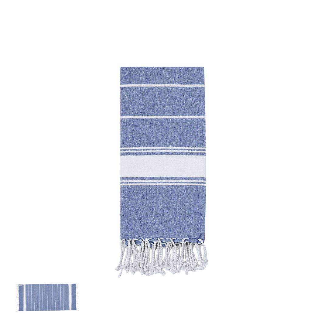 Pareo toalla personalizado Lainen de algodón reciclado bicolor - Verano - Regalo Promocional Personalizado