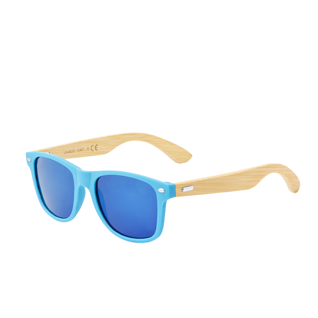 Gafas de sol personalizadas Ferguson de bambú con bolsa kraft - Verano - Regalo Promocional Personalizado
