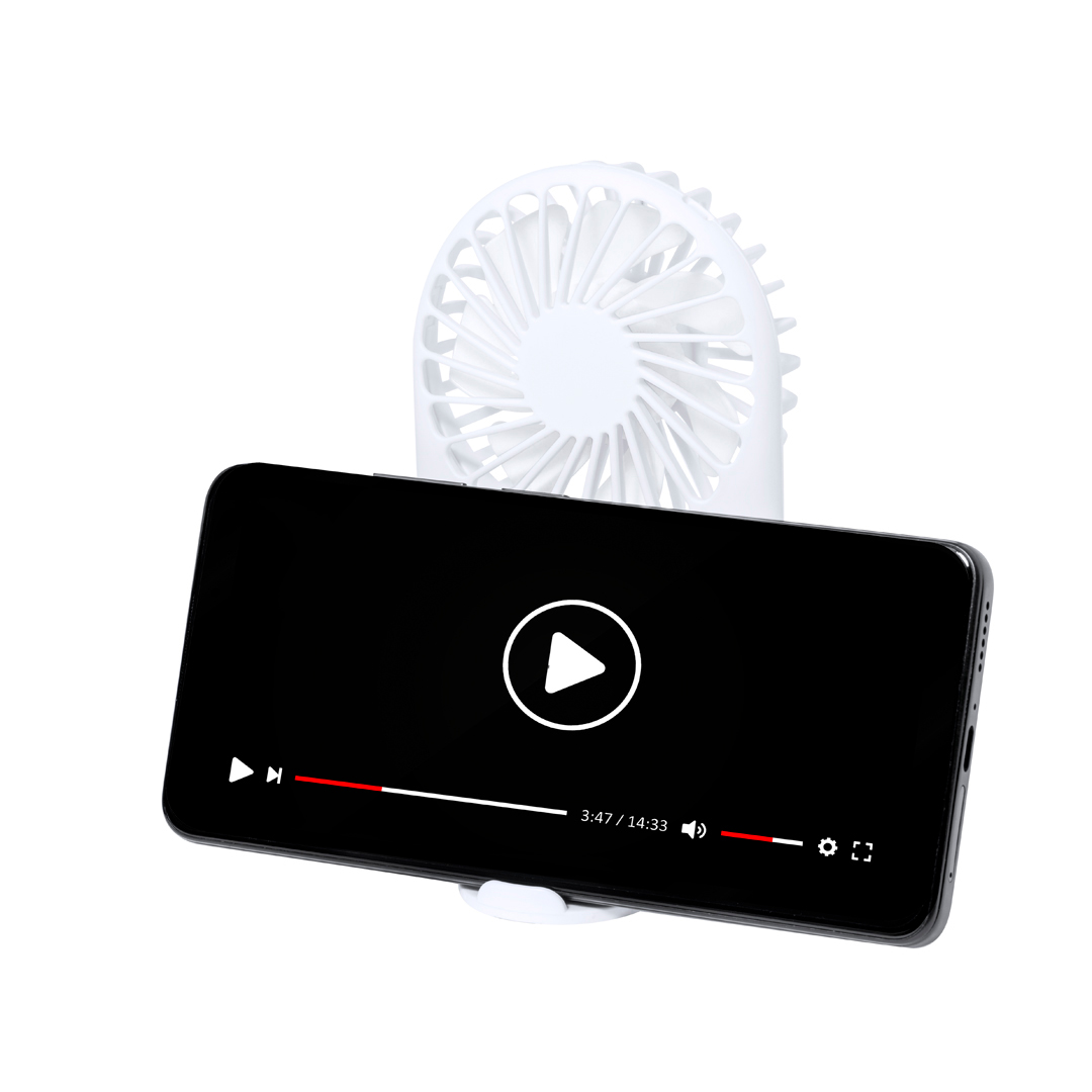Ventilador portátil personalizado Fanger de ABS con soporte smartphone - Verano - Regalo Promocional Personalizado - imagen 3