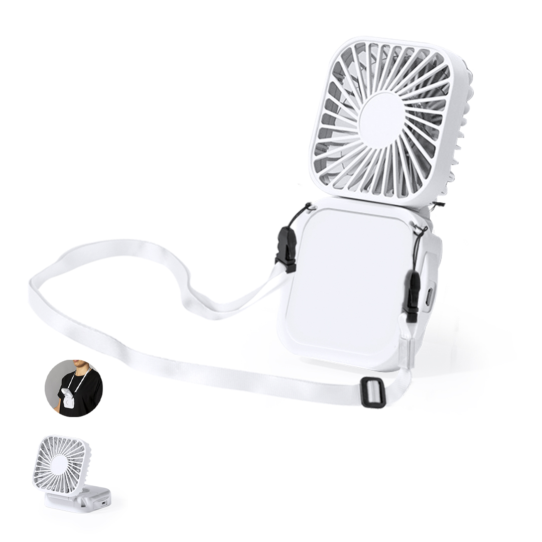 Ventilador portátil personalizado Benard de ABS con tres velocidades - Verano - Regalo Promocional Personalizado