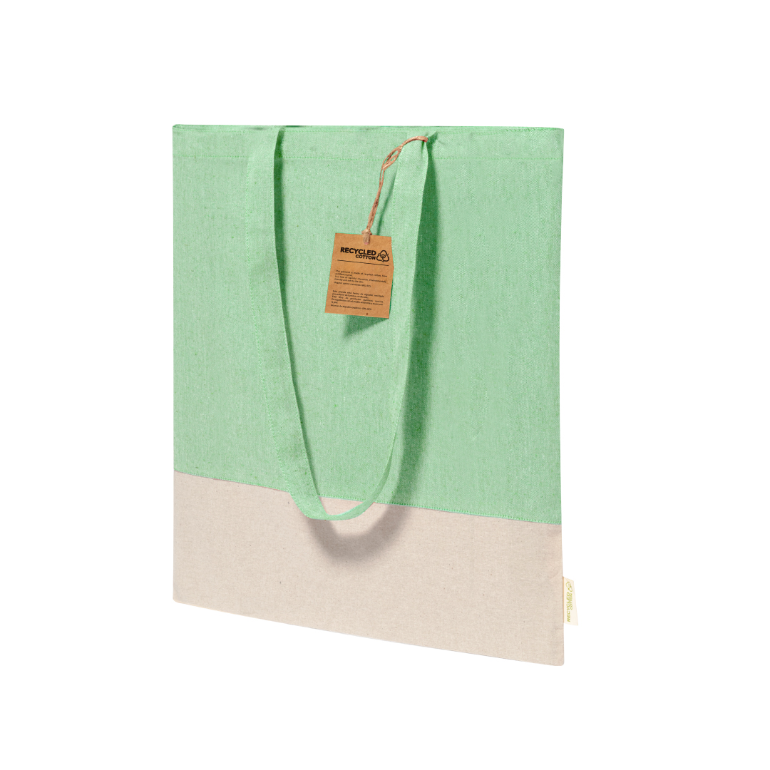 Bolsa personalizada Skadi de algodón reciclado con base natural