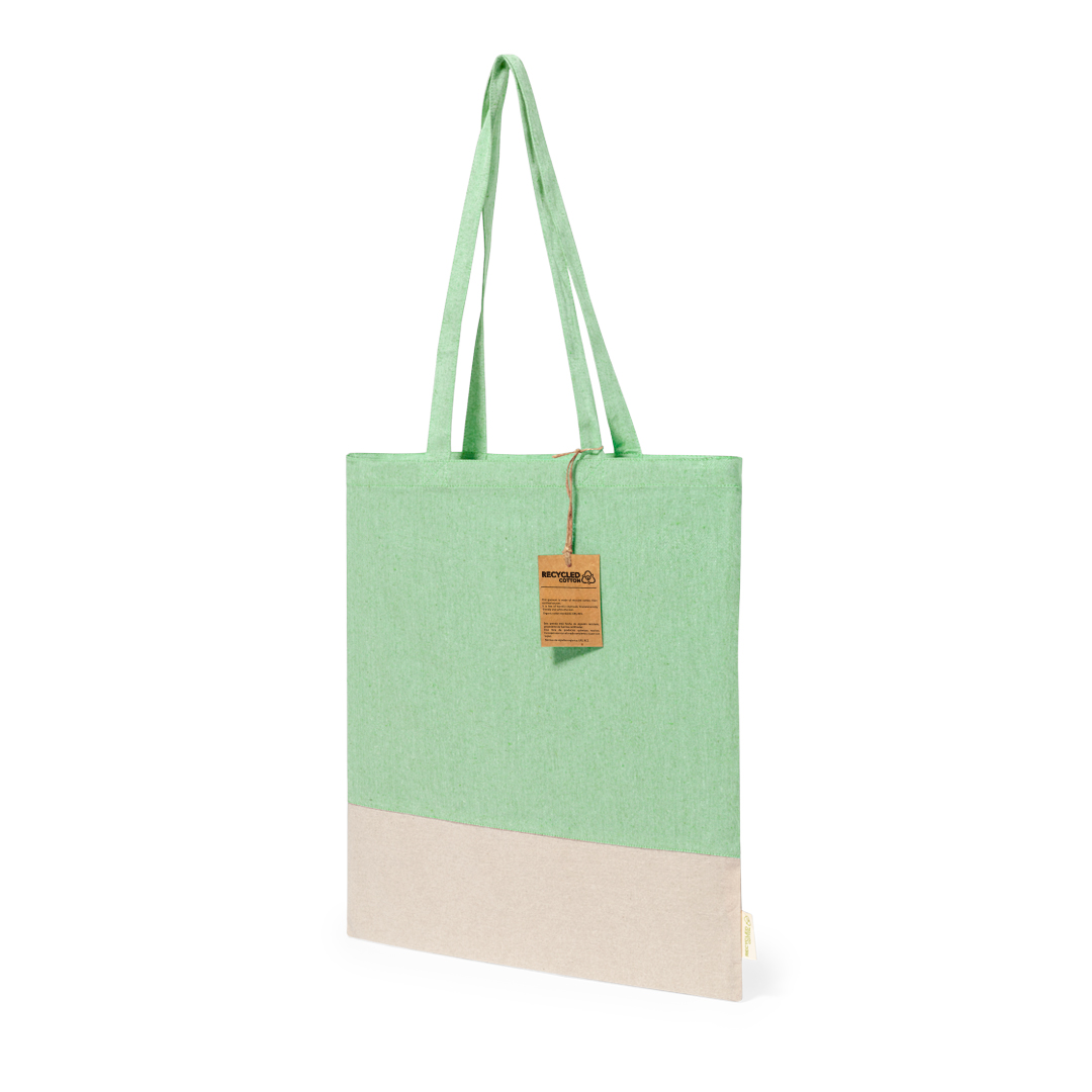 Bolsa personalizada Skadi de algodón reciclado con base natural - Tote Bags personalizadas - Regalo Promocional Personalizado - vista alternativa